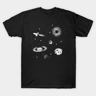 Universe Space Planets Stars Galaxy T-Shirt